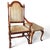 Vintage Carved Oak Armchair & Matching Ottoman Set For Sale - Image 11 of 12