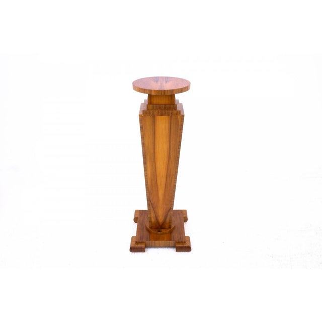1950s Mid-20th Century Art Deco Pedestals, Poland, 1950s For Sale - Image 5 of 12