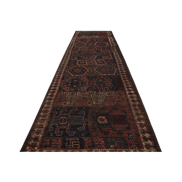 1910s Antique Uzbek Extra-Long Runner Rug With Rare Reed Construction - Rug & Kilim For Sale - Image 5 of 8