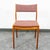 Brown Mid Century Danish Modern Dining Chairs Set of 4 Denmark Pink Fabric Oak Vintage For Sale - Image 8 of 11