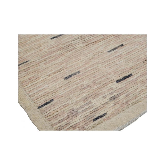 1960s Pink & Black Modern Hand Knotted Rug For Sale - Image 5 of 6