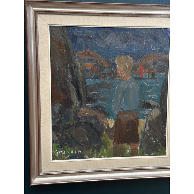Svan Grandin, Figure, 1960s, Oil Painting on Canvas, Framed For Sale - Image 9 of 18