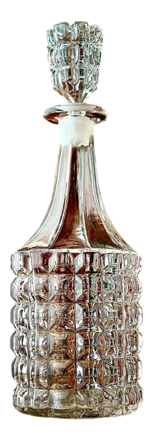 19th Century Lead Crystal Decanter, 1845
