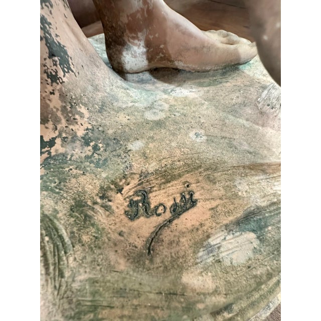 Terra Cotta Late 19th Century French Maiden Sculpture For Sale - Image 8 of 9