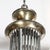 Art Deco Brass Petitot Chandelier W/ Glass Rods & Opalescent Glass Shades For Sale - Image 9 of 18
