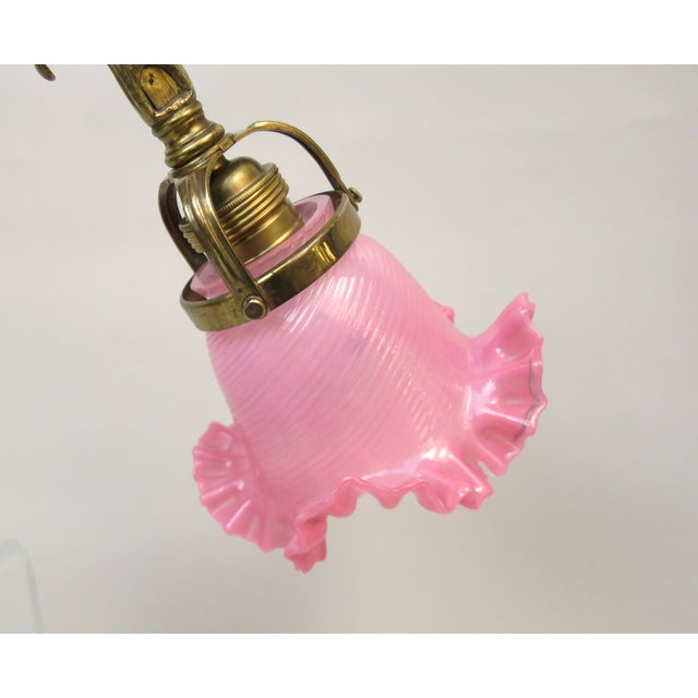 Art Nouveau Piano Table Lamp in Bronze For Sale - Image 11 of 18