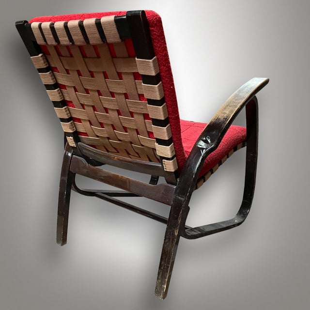 Set of Bentwood Armchair attributed to Jan Vaněk, 1940s For Sale - Image 4 of 9