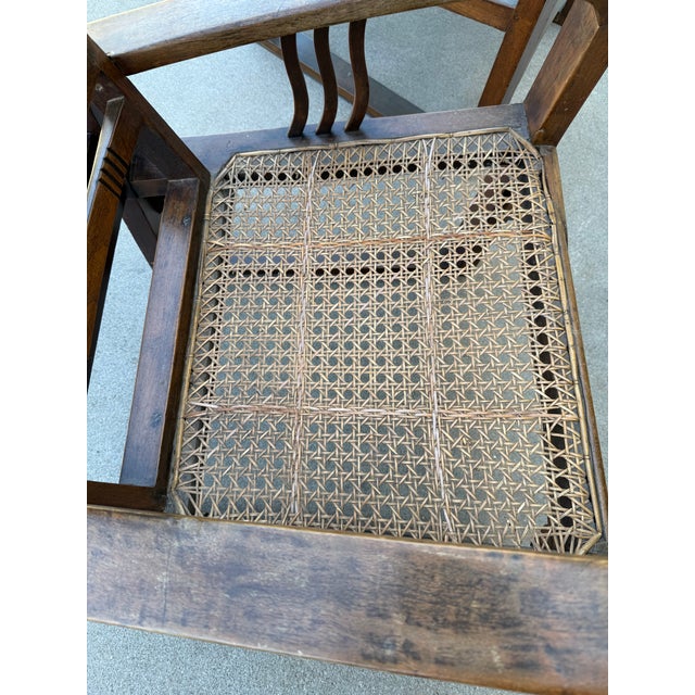 Brown 1940s Art Deco Teak Accent Chairs For Sale - Image 8 of 8