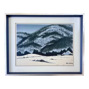 1978 Mitsuhiro Unno Woodblock Print Signed and Framed