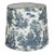 10" Navy Toile Drum Lamp Shade For Sale