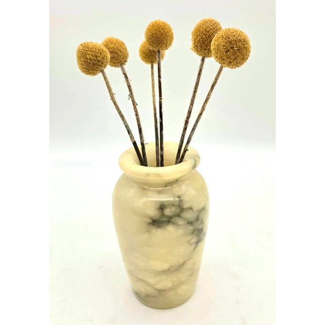 Alabaster Vintage Alabaster Bud Vase For Sale - Image 8 of 10