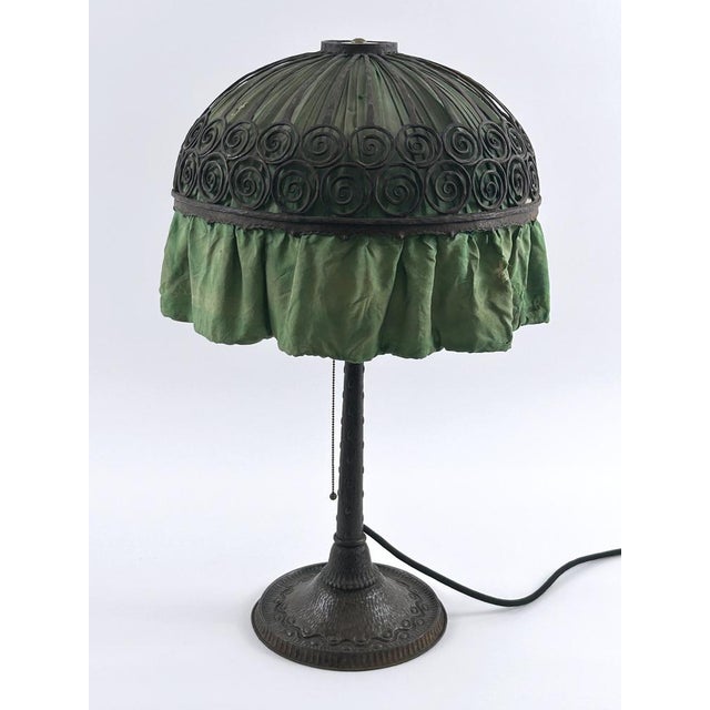Antique Art Nouveau Table Lamp from Reinhold Kirsch, 1900s For Sale - Image 9 of 18