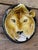 Black Vintage Italian Glazed Terracotta Lion Wall Plate | Sculptural Ceramic Wall Art For Sale - Image 8 of 11