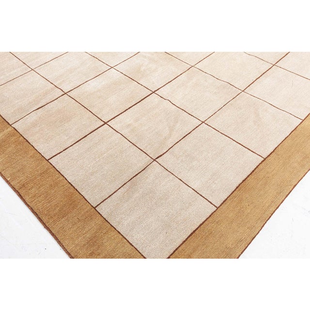 Modern Tibetan Geometric Silk Rug by Doris Leslie Blau For Sale In New York - Image 6 of 14
