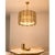 Italian Fumè Tropical Murano Glass Gold Chandelier by Simoeng For Sale - Image 4 of 6