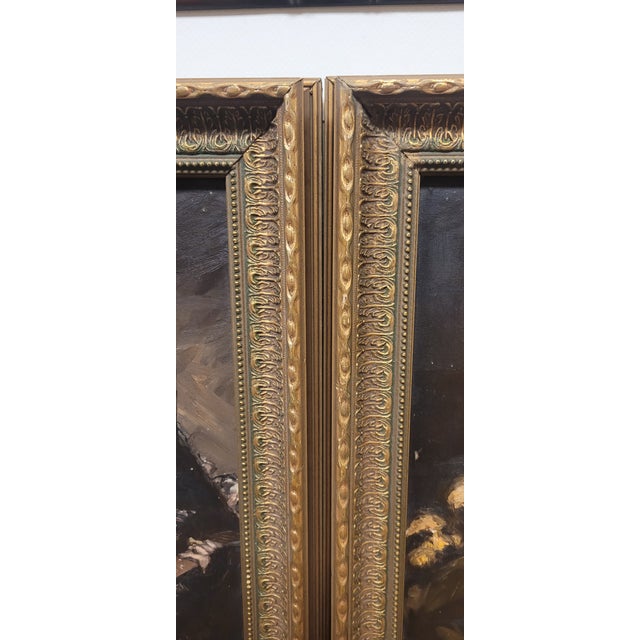 Portraiture Pair Vintage Oil Paintings After Francisco Goya For Sale - Image 3 of 8