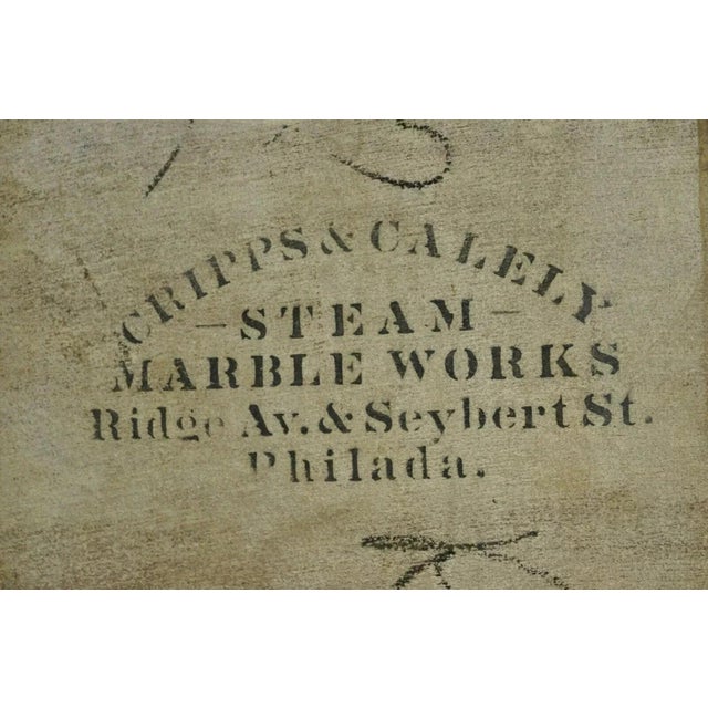 Antique Eastlake Victorian Pink Marble Backsplash Washstand Nightstand Cabinet For Sale - Image 9 of 12