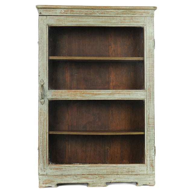 Painted Wooden Showcase For Sale