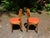 Vintage Pair Thonet Mid Century Modern Bentwood Bistro Chairs For Sale - Image 10 of 12