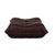Togo Ottoman in Brown Leather by Michel Ducaroy for Ligne Roset For Sale - Image 12 of 15