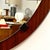 Large Vintage Round Teak Wall Mirror with Rope, 1970s For Sale - Image 6 of 7