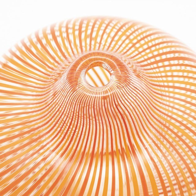 Rosenthal Hand-Blown Filigrana Glass Vase by Mario Colelli and Hertha Bengtson for Rosenthal, 1980s For Sale - Image 4 of 9