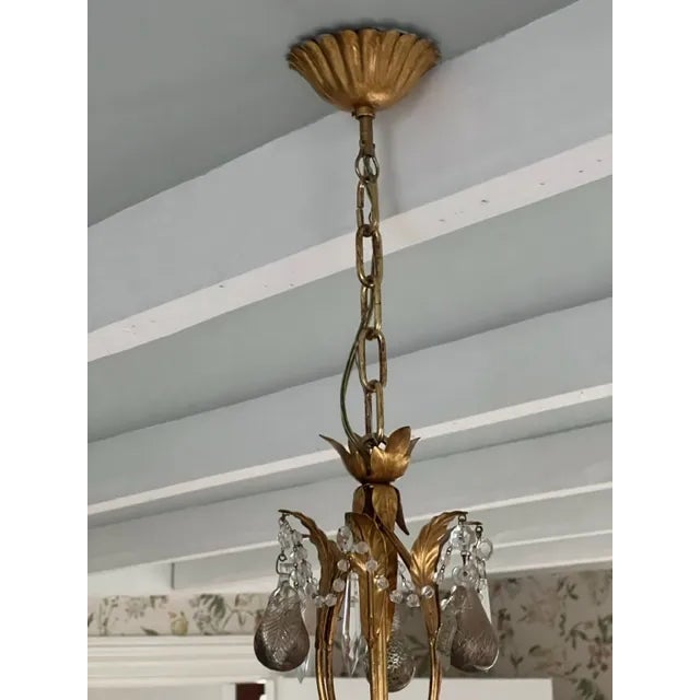 One of a kind hand made in Murano, Italy. Traditional hand crafted; crystal bobesches (which can be removed for a...