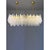 Early 21st Century Rectangular Gold and Clear Murano Glass Chandelier by Simoeng For Sale - Image 5 of 6