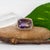 6.38ct, 14x10mm Ametrine Ring With Earth Mined Diamonds in Solid 14k Gold, Size 6.75 For Sale - Image 4 of 13