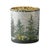 Traditional Frosted Pine Mercury Glass Candle Holder (Set of 3) For Sale - Image 3 of 5