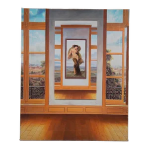 Late 20th Century Homero Aguilar "Oceanide" Figurative Giclee Print on Canvas