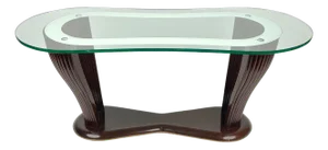 Wood & Glass Coffee Table by Victorian Dassi for Santambrogio & De Berti, Italy, 1950s