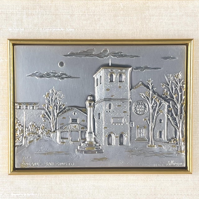 Vintage Silver Relief Picture from Alliani, Italy, 1970s | Chairish