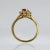 Metal Kurt Wayne 18 Karat Gold, Ruby, and Diamond Cocktail Ring Size 5.5 For Sale - Image 7 of 10