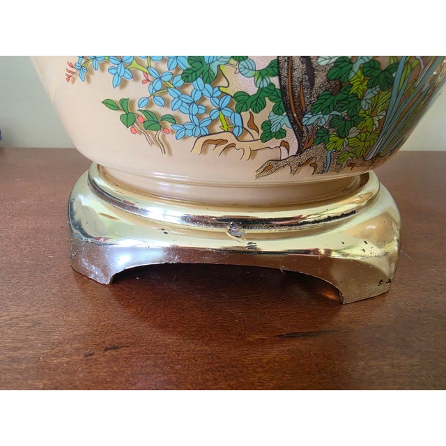Vintage 1983 Chinoiserie Ginger Jar Table Lamps - Matching Pair by Cycle II Corp For Sale - Image 4 of 16