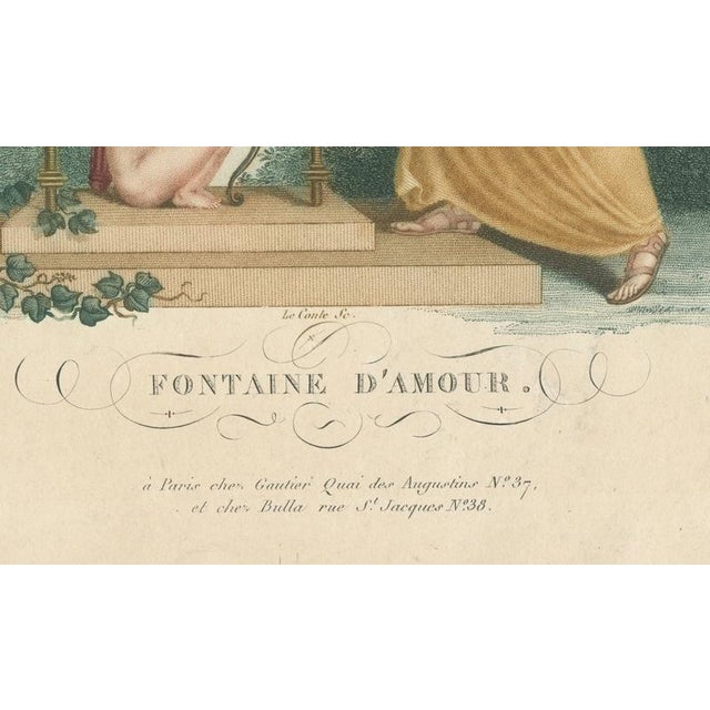 Early 19th Century The Fountain of Love, 1815, Engraving For Sale - Image 5 of 9