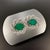 Natural Finely Faceted Quality Diamond Emerald Earrings 14k W Gold 4.05 TCW Certified $6,950 018690 This is one of Kind...
