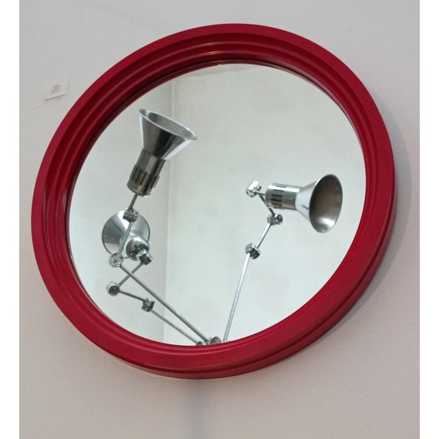 Space Age Round Plastic Mirror, 1970s For Sale - Image 6 of 7