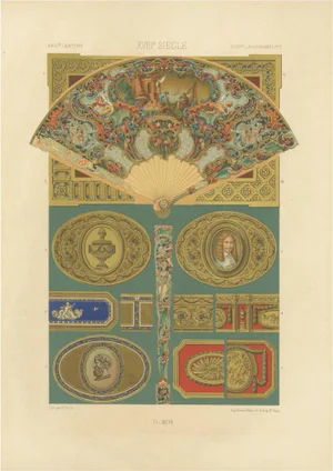 Decorative Fan and Ornament Designs, 1869, Paper