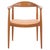 The Chair Model JH503 in Oak with Vegetable-Tanned Natural Leather by Hans J. Wegner, 1960s For Sale - Image 14 of 14