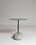 21st Century Poland Deep Charcoal Grey Round Stone-Base Side Table For Sale - Image 4 of 10