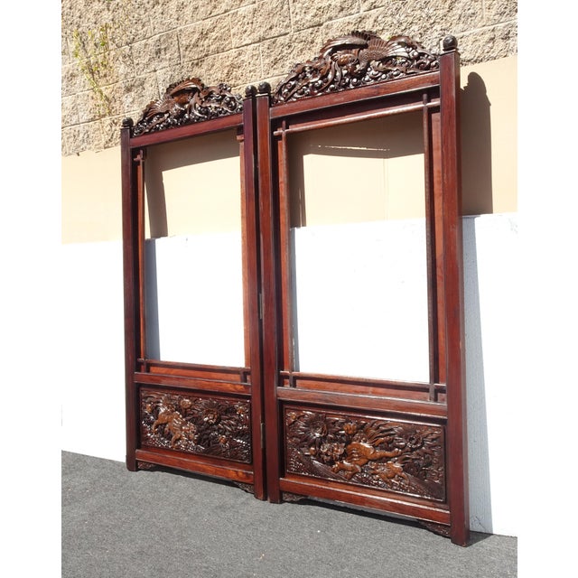 Gorgeous Screen ~ Doors in Good Vintage Condition. They are solid and Firm, but it will benefit from some repairs. For...
