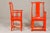 Wood "The Lava Chair", Yoke Back Armchairs with Custom Deep Orange Lacquer - A Pair For Sale - Image 7 of 12