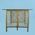 A vintage lattice rattan dining table, its open latticework base giving the generous seventy-two-inch top a light,...
