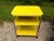 Vintage Industrial Yellow Cosco Chrome Kitchen 3 Shelf Utility Cart with Wheels 1950's 3 tier durable enameled steel...