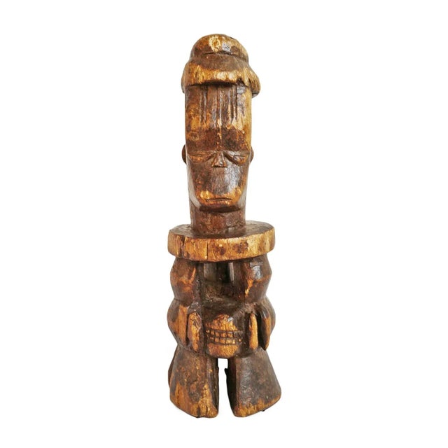 Vintage African Colonial Wood Figure For Sale - Image 9 of 9