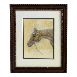 Modern Horse Art, Contemporary Original 20th Century Artwork, Framed For Sale