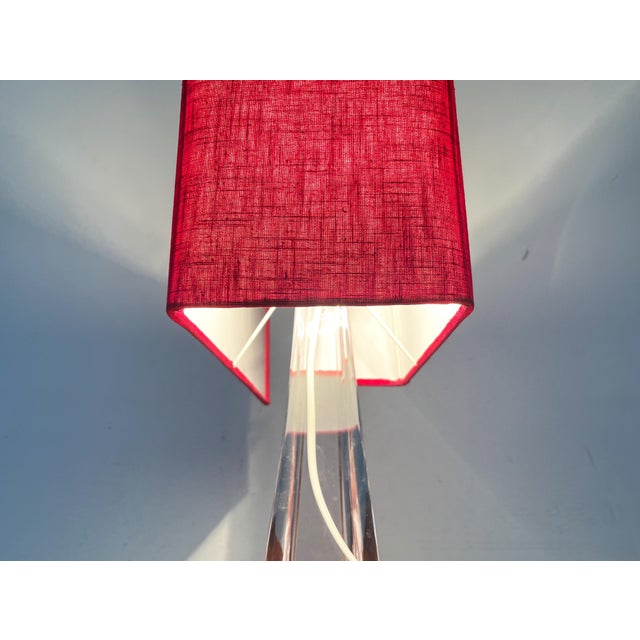 Mid-Century French Glass Table Lamp from Daum, 1960s For Sale - Image 15 of 18