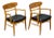 Lane “Acclaim” Walnut & Ash Pair of Armchairs For Sale