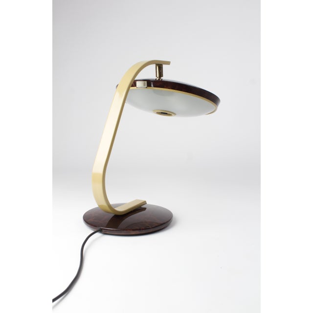 Mod Carey 520 Desk Lamp in Faux Tortoiseshell by Luis Pérez De La Oliva for Fase, Spain, 1970s For Sale - Image 14 of 18